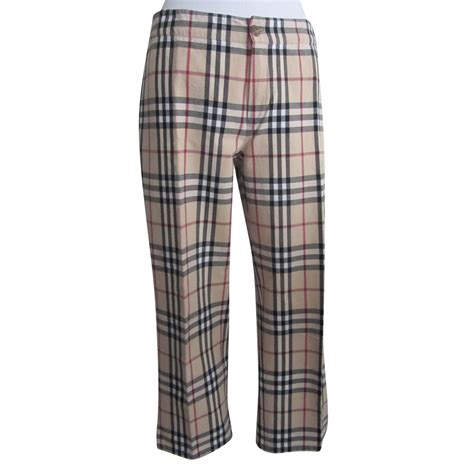 pantaloni burberry nova check|burberry check print.